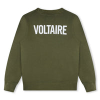 Zadig and Voltaire Khaki Logo Sweatshirt