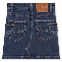 Zadig and Voltaire Double Stone Brush Denim Skirt