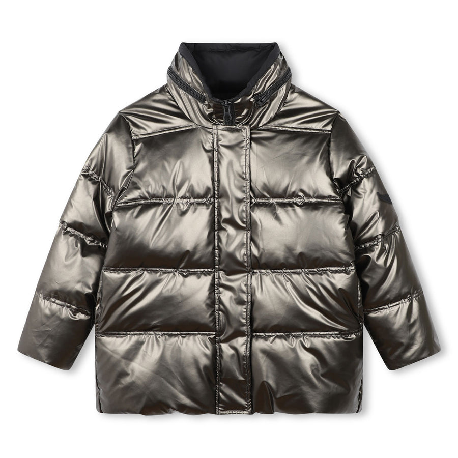 Zadig and Voltaire Metallic Taupe Puffer Jacket – Ladida