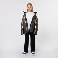 Zadig and Voltaire Metallic Taupe Puffer Jacket