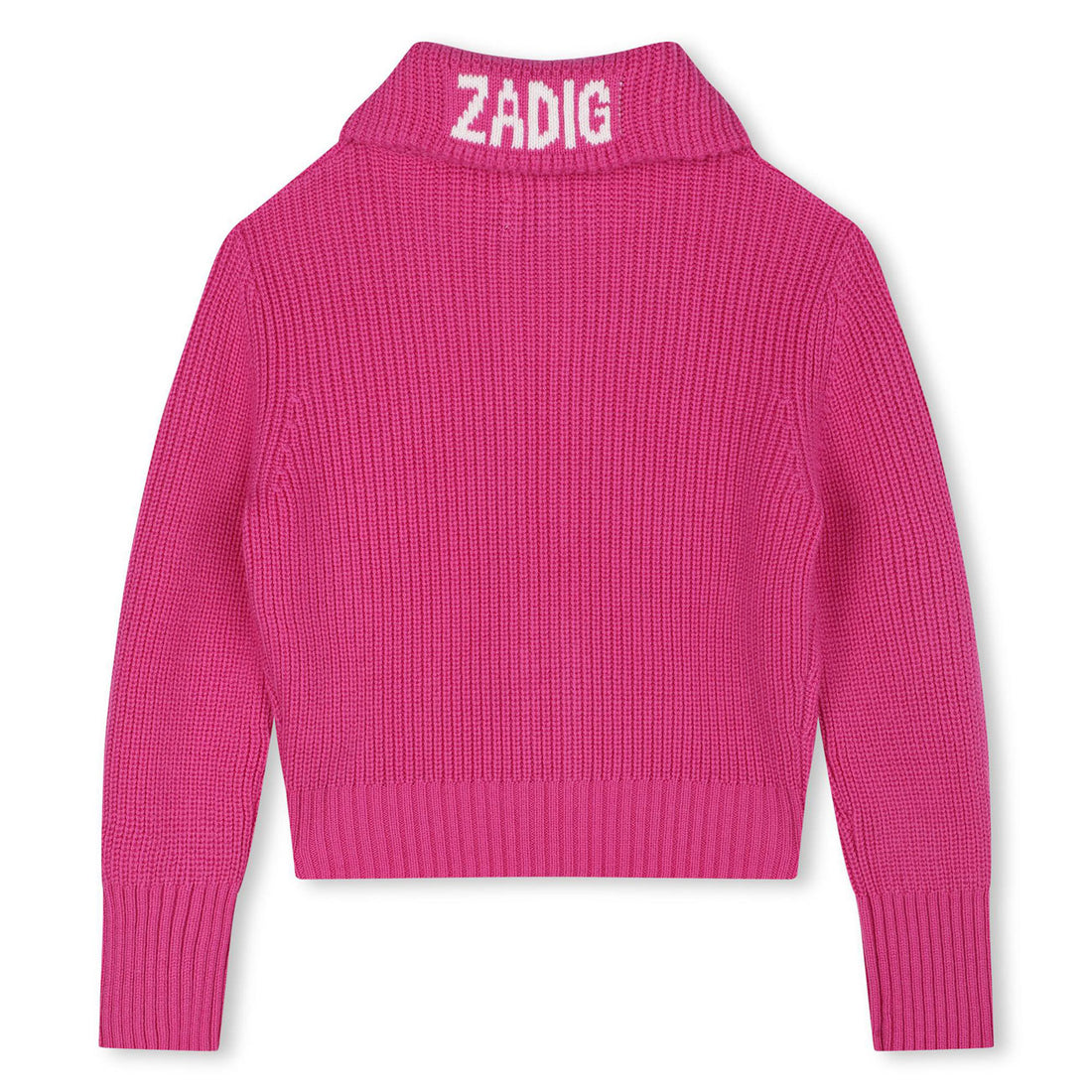 Zadig and Voltaire Fushia Knit Zip Up