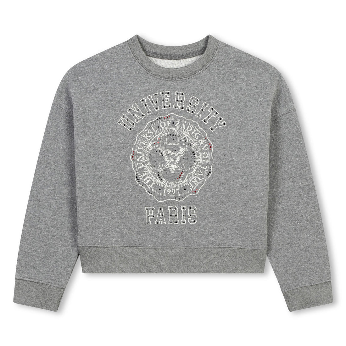 Zadig and Voltaire Grey University Sweatshirt – Ladida