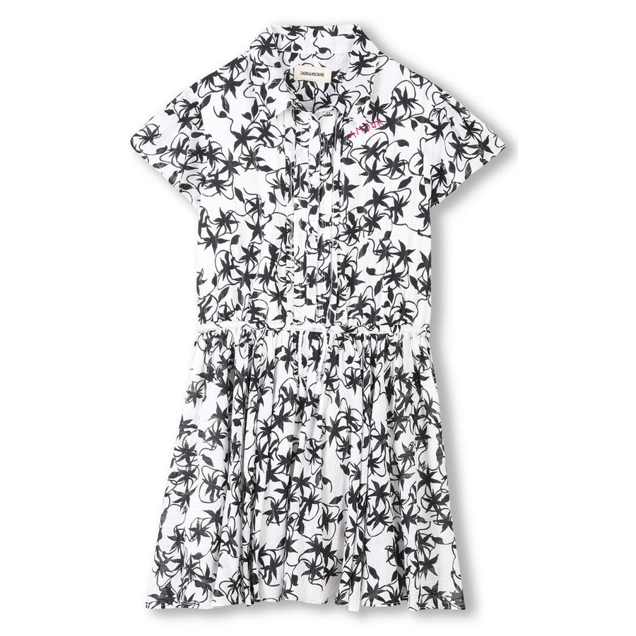 Zadig and Voltaire White Printed Dress