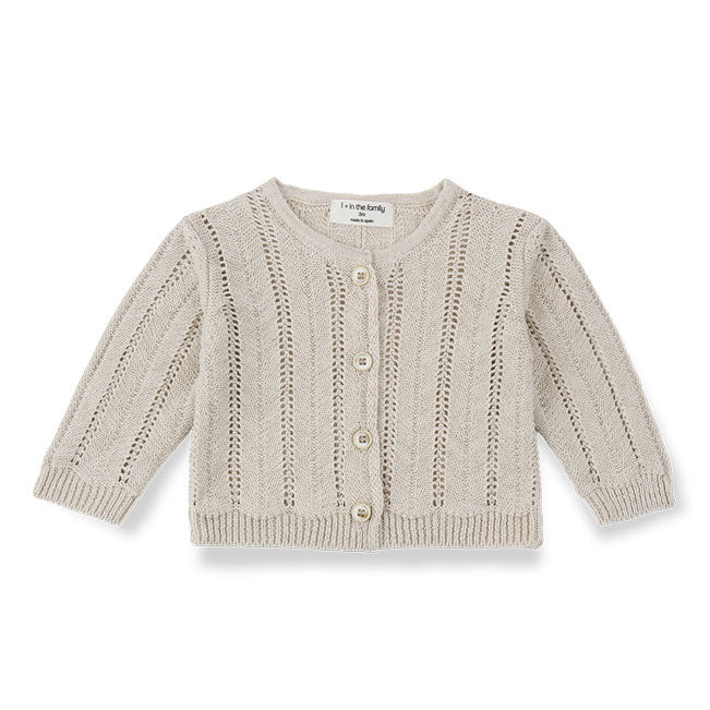 1+ In The Family Beige Xelida Baby Jacket