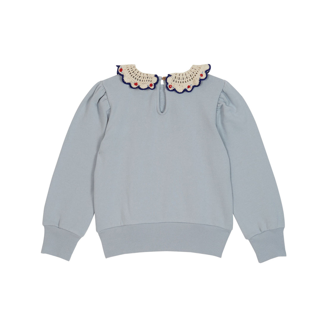 Emile et Ida Sky Embroidered Collar Sweatshirt