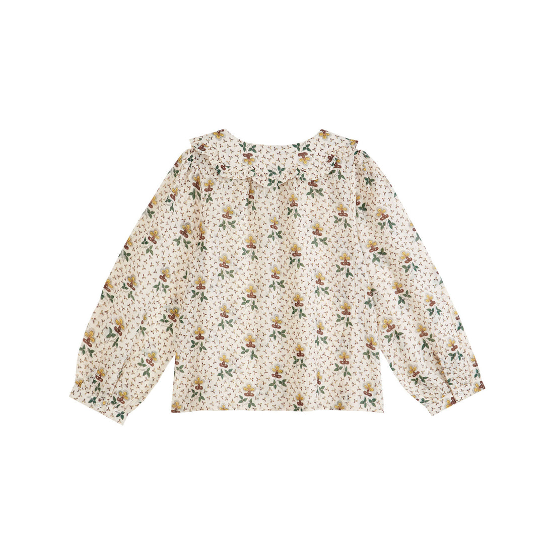 Emile et Ida Agate Flower Collar Blouse