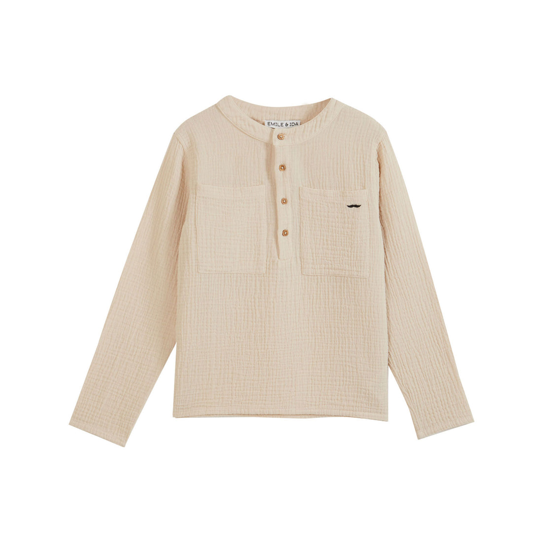 Emile et Ida Cream Cotton Gauze Kurta