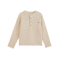 Emile et Ida Cream Cotton Gauze Kurta
