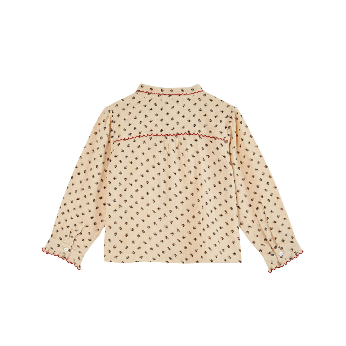Emile et Ida Thistle Collar Tie Blouse
