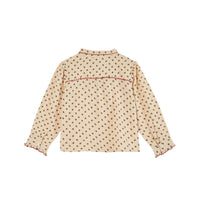 Emile et Ida Thistle Collar Tie Blouse