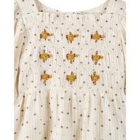 Emile et Ida Star Embroidered Smock Blouse