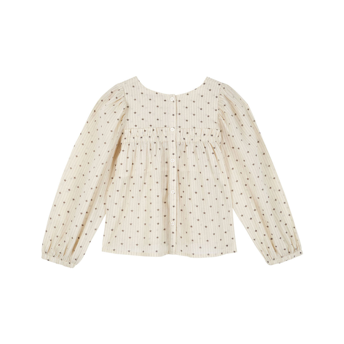 Emile et Ida Star Embroidered Smock Blouse