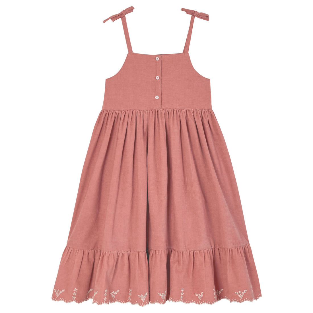Emile et Ida Flamingo Velvet Strap Dress
