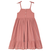 Emile et Ida Flamingo Velvet Strap Dress