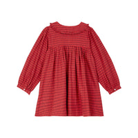 Emile et Ida Scottish Large Ruffled Collar Dress