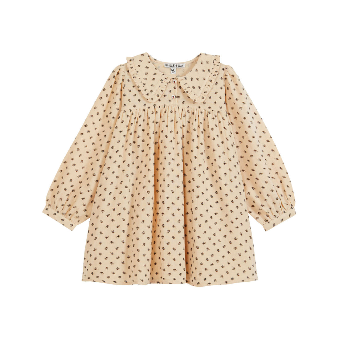 Emile et Ida Chardon Large Ruffled Collar Dress