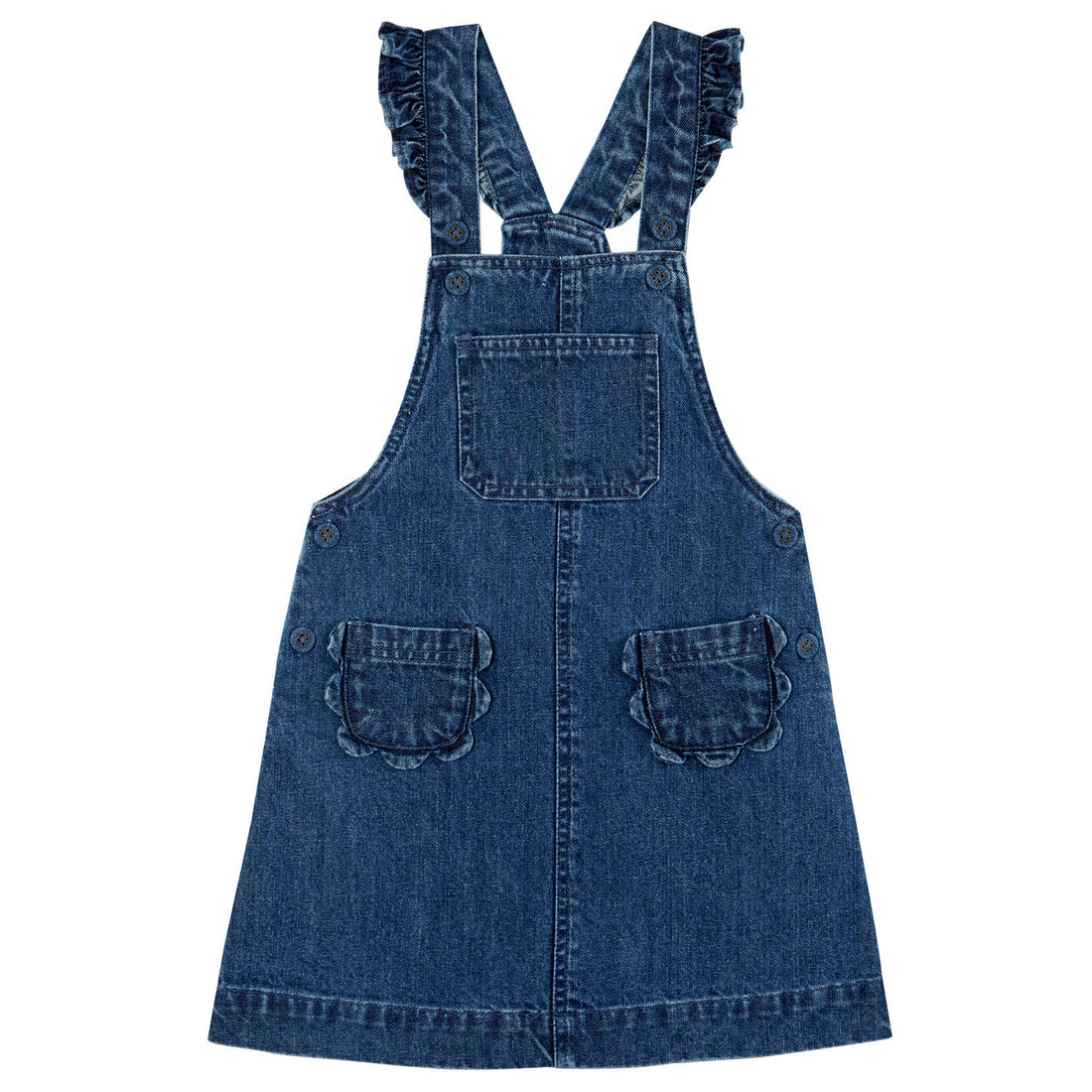 Emile et Ida Denim Flower Pocket Dress – Ladida