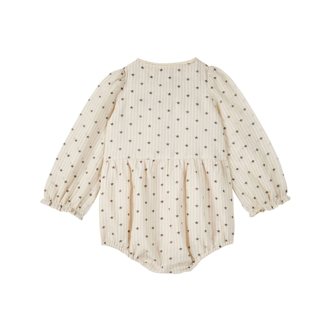 Emile et Ida Star Embroidered Smock Romper