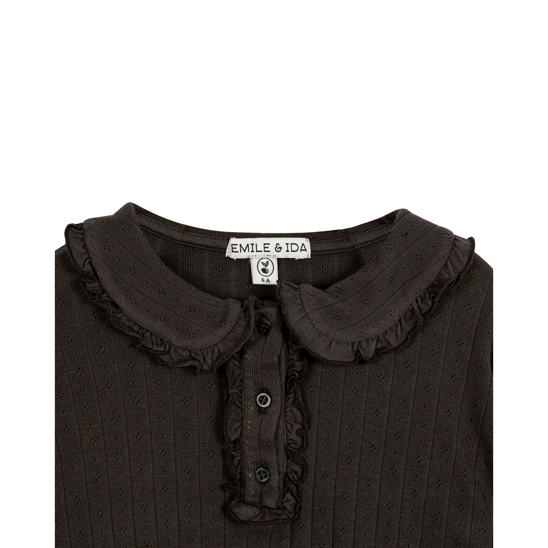 Emile et Ida Bitume Stripe Pointelle Pullover