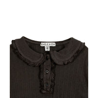 Emile et Ida Bitume Stripe Pointelle Pullover