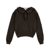 Emile et Ida Bitume Stripe Pointelle Pullover