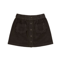 Emile et Ida Bitume Velvet Flower Pocket Skirt