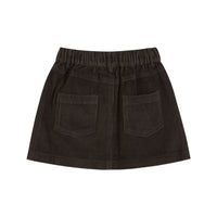 Emile et Ida Bitume Velvet Flower Pocket Skirt