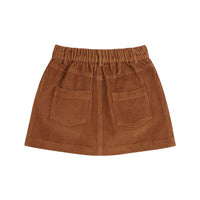 Emile et Ida Macadamia Velvet Flower Pocket Skirt