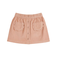 Emile et Ida Peony Velvet Flower Pocket Skirt