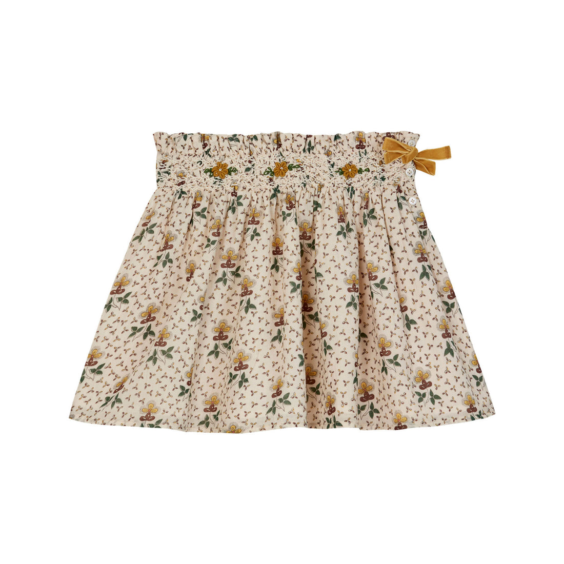 Emile et Ida Agate Embroidered Smock Skirt