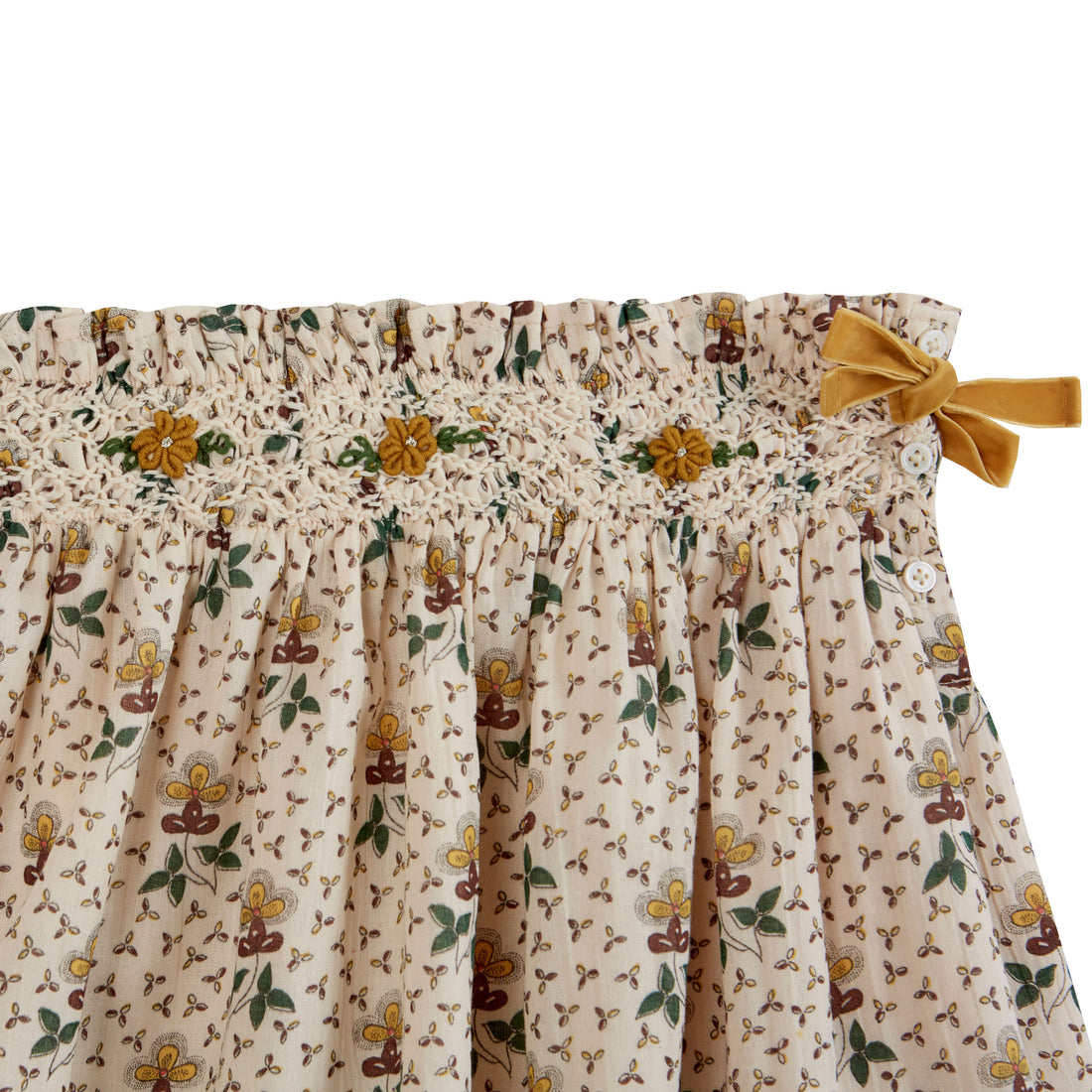 Emile et Ida Agate Embroidered Smock Skirt