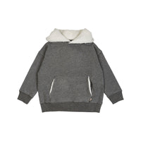 Emile et Ida Dark Heather Grey Hoodie