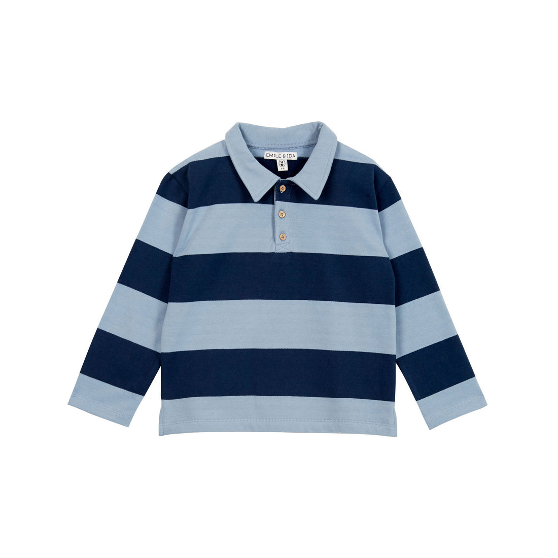 Emile et Ida Blue Striped Polo