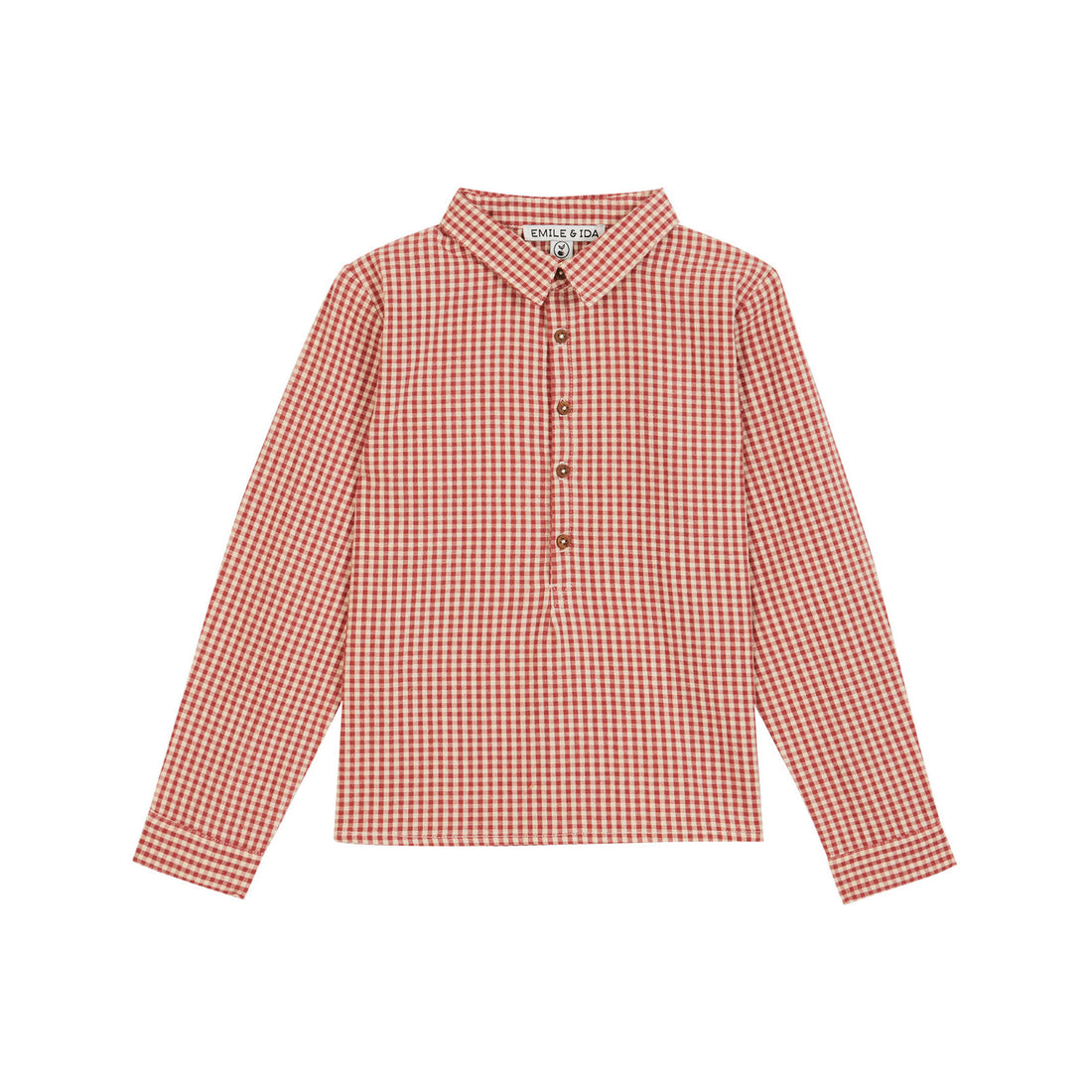 Emile et Ida Rasberry Gingham Kurta