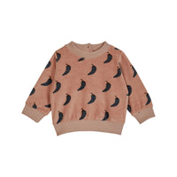 Emile et Ida Olive Pepper Velour Sweatshirt