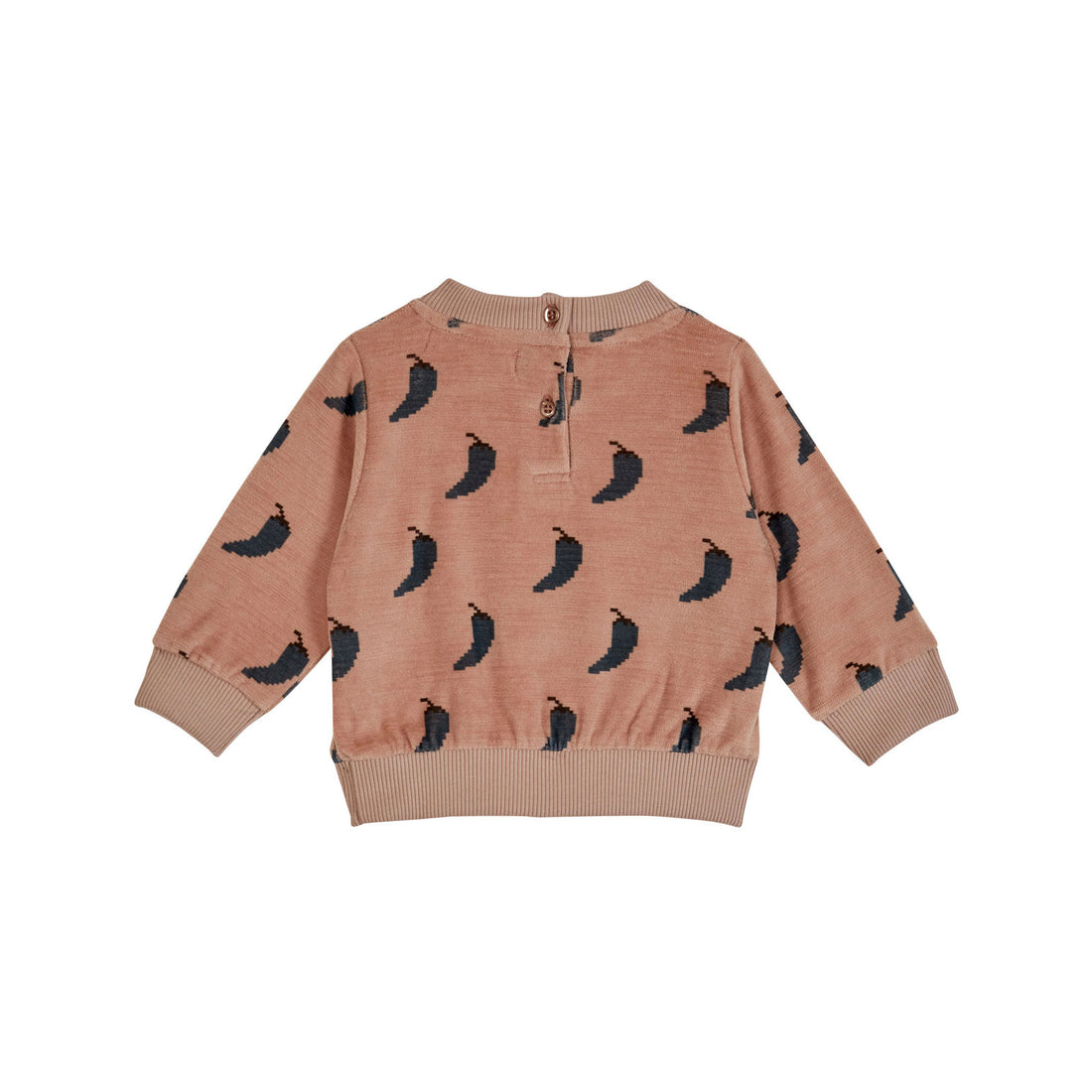 Emile et Ida Olive Pepper Velour Sweatshirt