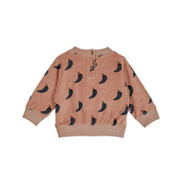 Emile et Ida Olive Pepper Velour Sweatshirt