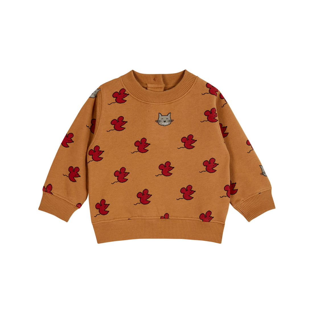 Emile et Ida Caramel Mouse Velour Sweatshirt