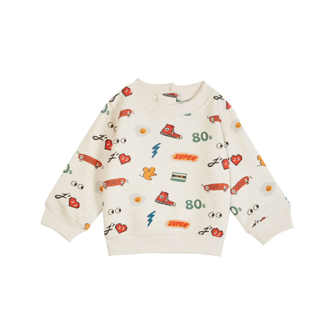 Emile et Ida Ecru Super Velour Sweatshirt