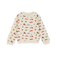Emile et Ida Ecru Super Velour Sweatshirt