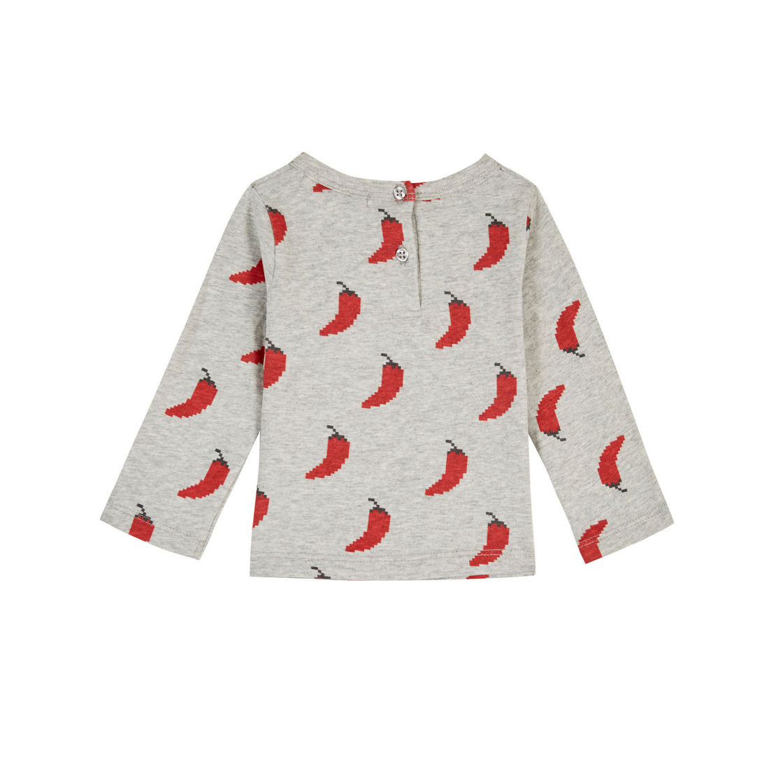 Emile et Ida Heather Grey Chili Print Tee