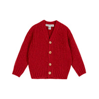 Emile et Ida Red Oversized Cardigan