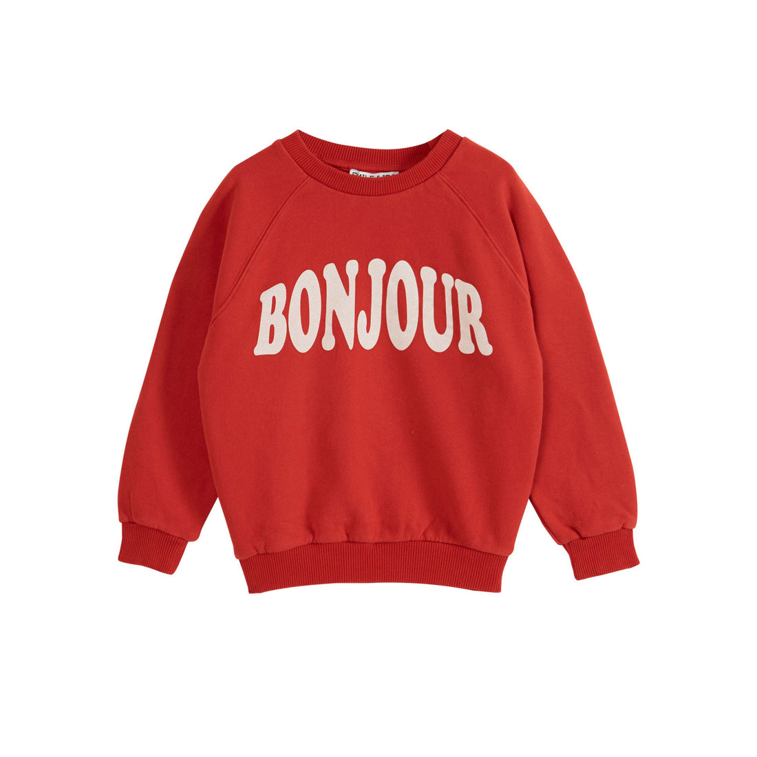 Emile et Ida Red Bonjour Sweatshirt