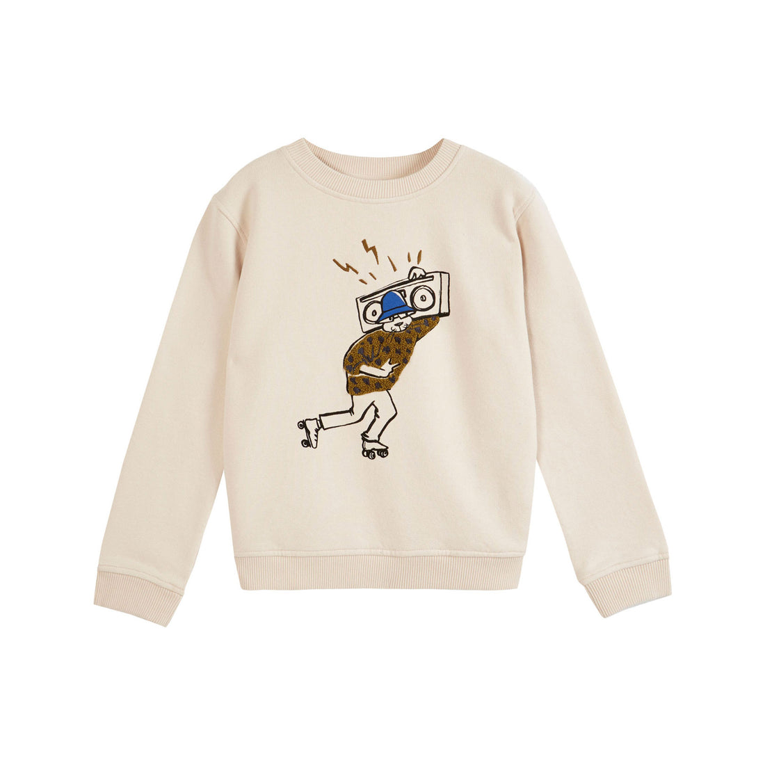 Emile et Ida Cream Roller Skating Sweatshirt