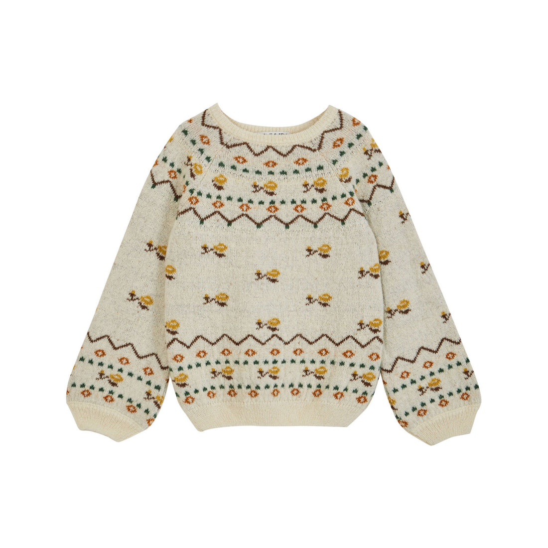 Emile et Ida Ecru Jacquard Pullover