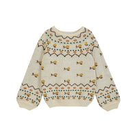 Emile et Ida Ecru Jacquard Pullover