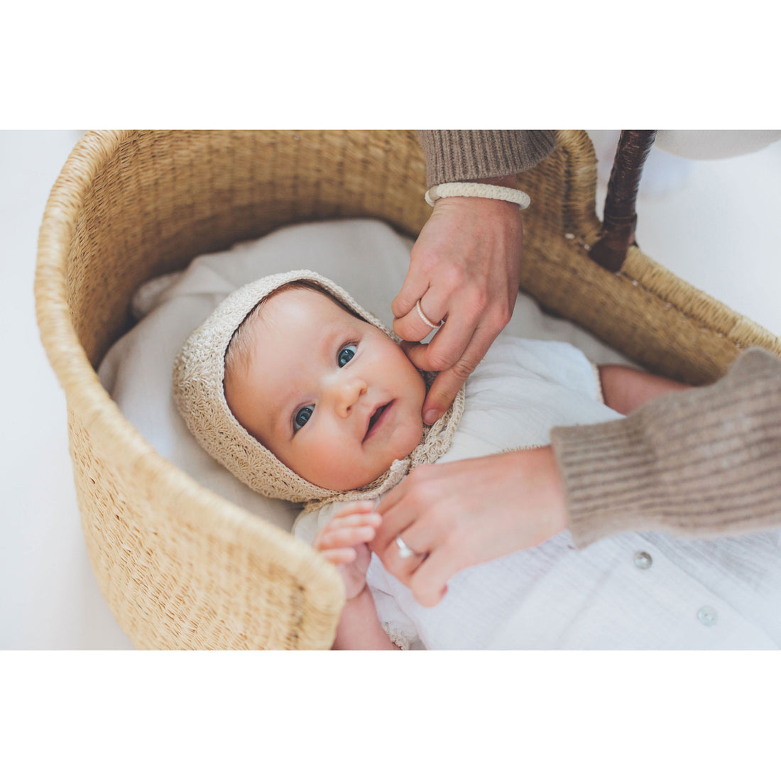Yaarn Beige Frey Bonnet