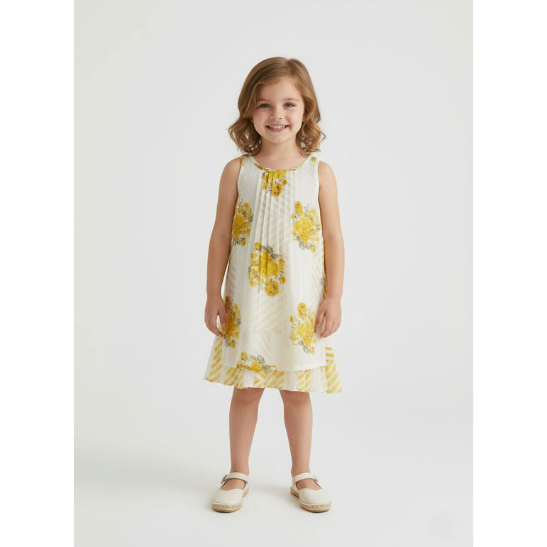Yo Baby Yellow Lana Layered Dress