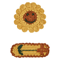 Emile et Ida Yellow Flower 2-Pack Hairclips