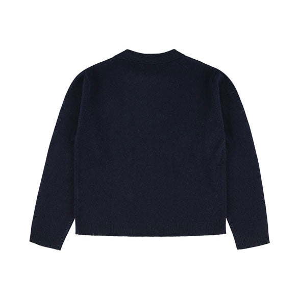 Morley Navy Yes Pullover